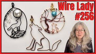 Making Howling Wolf Pendants  Wire Lady TV Ep 256 Livestream Replay