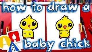 How To Draw A Cartoon Baby Chick