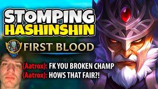 STOMPING INFAMOUS HASHINSHIN UNTIL HE RAGE-QUITS LEVEL 1 KILL