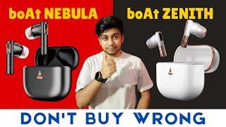 Dont buy wrong earbuds  boat nirvana zenith vs nebula