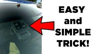 How to Remove a Dash Cam from Sticky Adhesive on Windshield