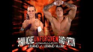 WWE Unforgiven 2003 Match Card