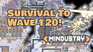 Survival to Wave 120 - Full Match Footage - Mindustry