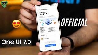 One UI 7.0 Android OFFICIAL - BETA UPDATE