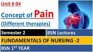 Concept of Pain  Pain theories  Pain therapies  Unit 4  Fundamentals of Nursing 2  BSN Lectures