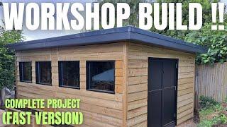 DIY Building a Workshop From Scratch  Complete Build  Fast Version