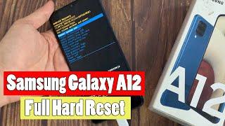 Samsung Galaxy A12 Full Hard Reset  Remove Screen Lock Galaxy A12