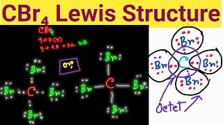 CBr4 Lewis Structure Lewis Dot Structure for CBr4Carbon Tetrabromide Lewis Structure