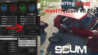 Scum 0.85 - No more engineering skill for fixing cars