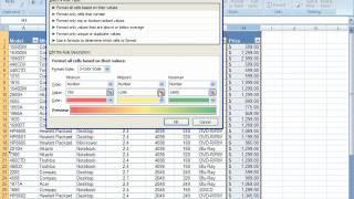 How to Apply Custom Conditional Formating Rules in Excel 2007