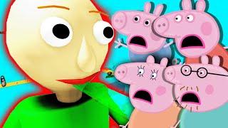 Peppa Pig ESCAPE BALDIS PARKOUR in Roblox