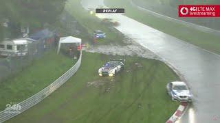 24H Nürburgring Nordschleife 2016 - Unwetter-Chaos  Regen & Hagel bis Rennabbruch