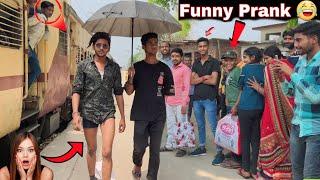 Best Funny Prank In Public  Funny Prank  Ritik Jaiswal