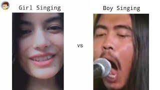 girl vs boy singing