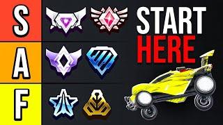 The Best Mechanics YOU Should Learn At EVERY Rank... ROCKET LEAGUE TIER LIST