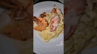 Seafood Pasta Dish #shorts #Seafood #lobster #crab #shrimp #caviar