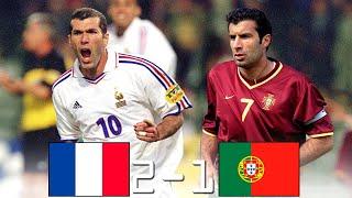 France 2 - 1 Portugal Zidane x Figo ● Euro 2000  Extended Highlights & Goals