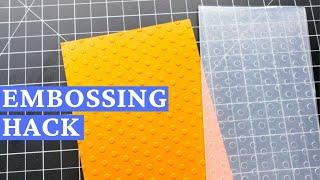 Embossing Hack How To Emboss A Full Card Front With A Mini Embossing Folder