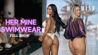 Marissa Dubois walks for Her Mine Swimwear  Miami Swim WeeK