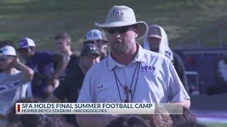 SFA Football holds final football camp of the summer