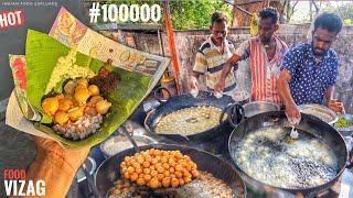 10000 Pieces Sell Everyday  No.1 Punugulu Place In Vizag  Banana & Mirchi Bhajji  Street Food