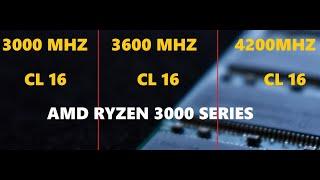 MEMORIA RAM 3000Mhz vs 3600Mhz vs 4200Mhz CL 16 - G.SKILL TRIDENT Z - AMD RYZEN 3000 - BENCHMARK