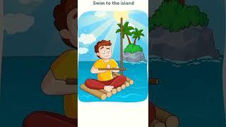 swim to the island #kartunlucu #ytshorts #funny