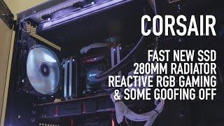 Corsair 280mm Radiator Phison SSD Silent Cases Reactive RGB Gaming  CES 2015