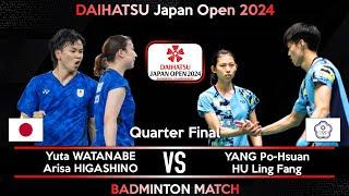 LIVE SCORE  Yuta WATANABE Arisa HIGASHINO vs YANG Po Hsuan HU Ling Fang  Japan Open 2024