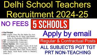 KVSAFSSAINIKHERITAGE SCHOOL OTHERS PGT TGT PRT RECRUITMENT 2024-25  APPLY BY EMAIL  NO FEES