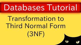 Database Normalization - Transformation to Third Normal Form 3NF  Database Tutorial 6l
