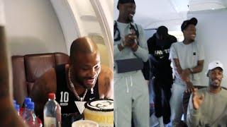 PJ Tucker Birthdays Celebrate his Team Mates Miami Heat