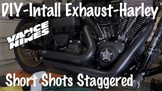 Install Vance & Hines Short Shots Staggered Exhaust on a Harley-Davidson  Sound Comparison