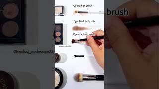 Eyeshadow brushes & uses  #makeuptutorial #viralvideo #eyemakeupartist #makeupartist #makeuptips