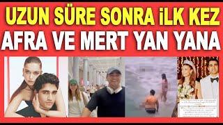 Tatilden dönen Afra Saraçoğlu ve Mert Ramazan Demir uzun süre sonra ilk kez yan yana...