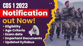 CDS 2023 Notification Out CDS 2023 Vacancy Eligibility Syllabus Exam Date  CDS 2023 Recruitment