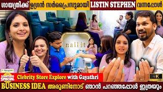 Celebrity Store Explore With Gayathri Arun  Listins Surprise  Husbands Gift  Milestone Makers