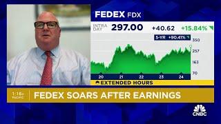 FedEx shares skyrocket on earnings beat