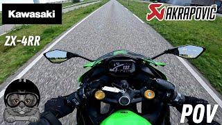 KAWASAKI ZX-4RR AKRAPOVIC QUICKSHIFTER 2024  POV