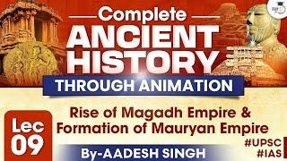 Complete Ancient History  Lec 9 Rise of Magadh Empire & Formation of Mauryan Empire  UPSC