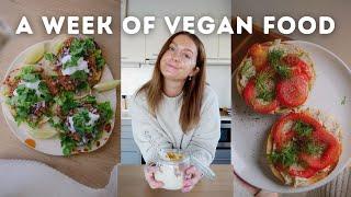 what I eat in a week vegan & realistic 