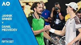 Jannik Sinner v Daniil Medvedev Fifth Set  Australian Open 2024 Final