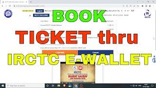 How to Book Train Tickets thru IRCTC e Wallet  Fast and Secure Train Ticket Booking thru E wallet