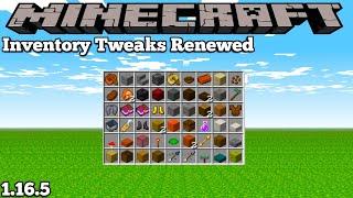 INVENTORY TWEAKS RENEWED MOD - MINECRAFT 1.16.5 MOD SHOWCASE