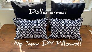 No Sew DIY Pillows Easy & Budget Friendly Dollarama