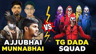 AJJUBHAI AND MUNNABHAI SQUAD VS TG DADA SQUAD TG MAFIA UNEXPECTED GAMEPLAY - FREE FIRE HIGHLIGHTS