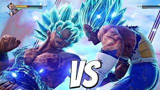 JUMP FORCE - Goku SSB Kaioken vs Vegeta SSB 1vs1 Gameplay PS4 Pro