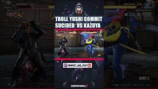 Troll Yushi Commit Suicide Against PGF Kazuya #kazuyasmash #devilkazuya #gaming #shorts