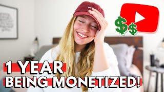 How Much YouTube Paid Me My FIRST YEAR Being Monetized  What you need to know about monetization