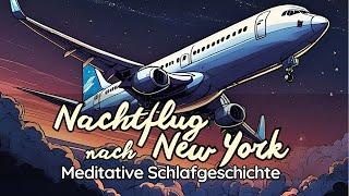 Einschlafen im Flugzeug nach New York  Gute Nacht Geschichte für Erwachsene 